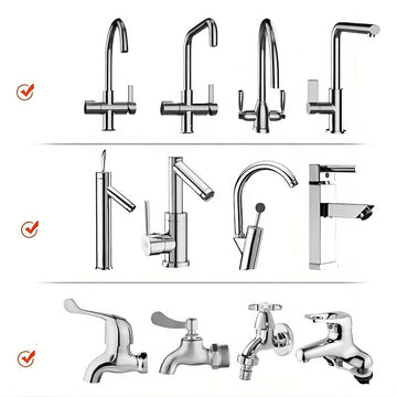 1pc 2-Mode 360° Rotatable High-Pressure Faucet Extender – Water-Saving Kitchen & Bathroom Gadget