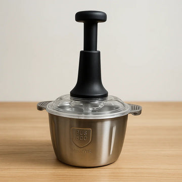 Stainless Steel Manual Food Chopper 2L