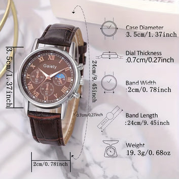 GAIETY Premium Luxury Quartz Watch with Stylish Belt